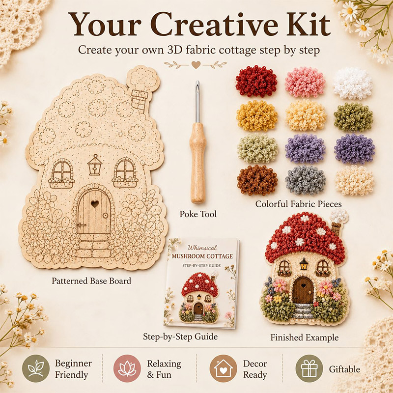 3D Pilzhaus Poke Art DIY-Set S – Tool Set Bewertung und Preis