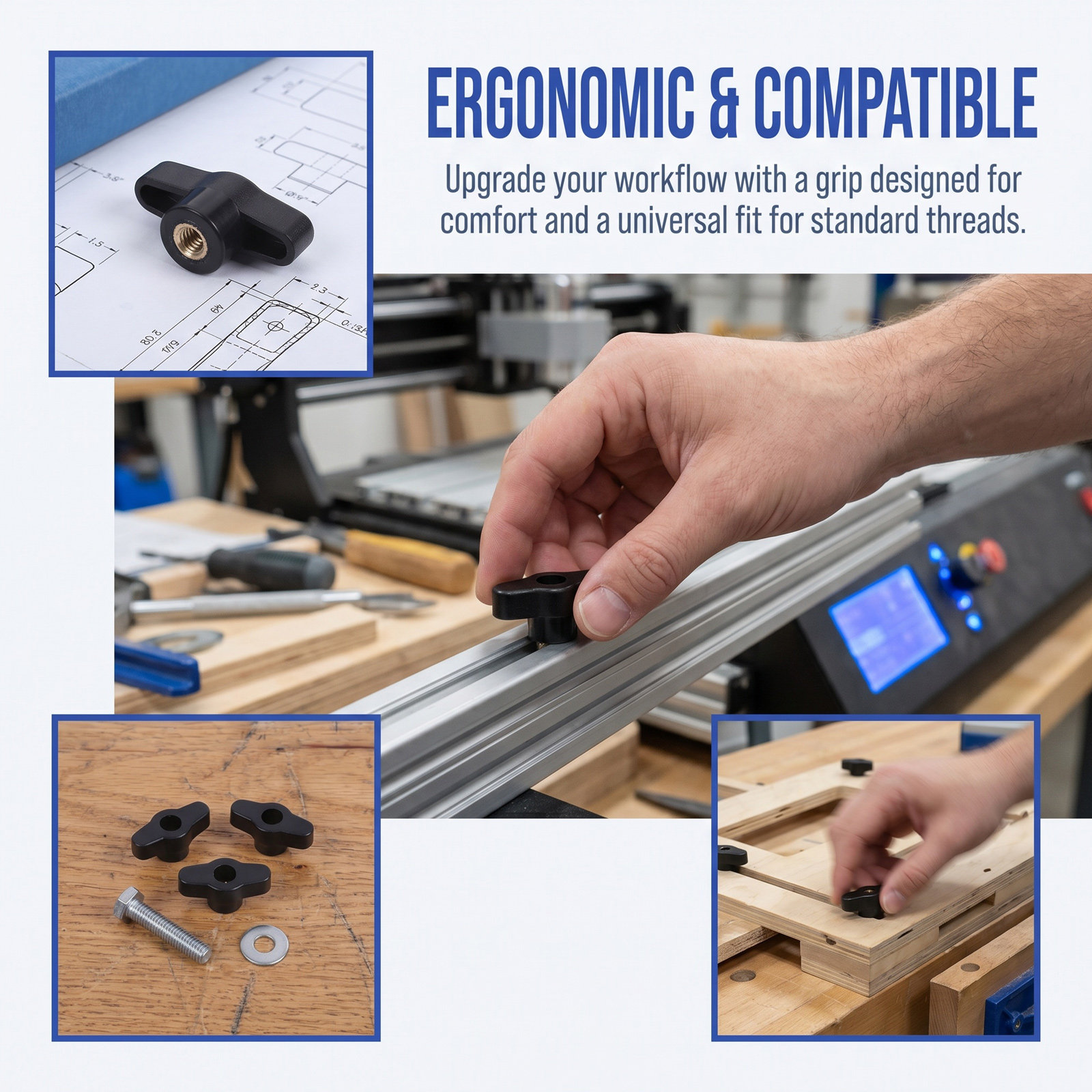 10 Stück ergonomische Klemmknö – Drill Press Bewertung und Preis